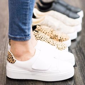 Leopard Animal Print Lace up Sneakers